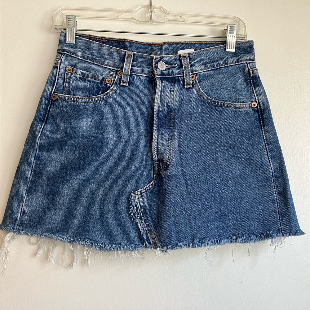 GUC vintage levis mini skirt, 26.